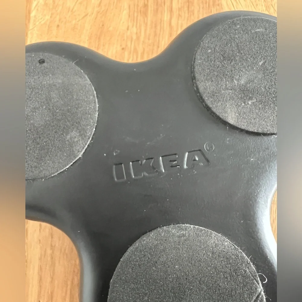 IKEA candle holder in matte black metal in EUC